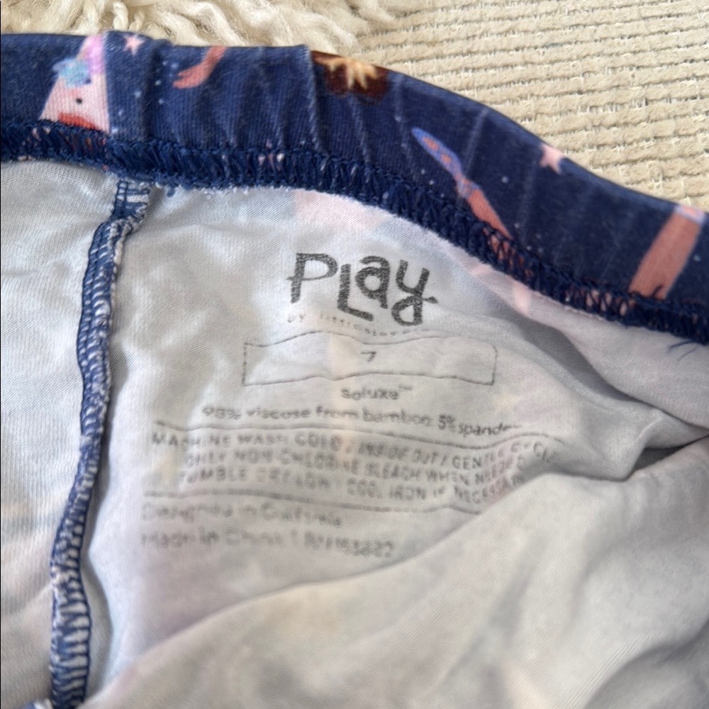 Little Sleepies Blue Ballerina Leggings - Picture 2 of 4